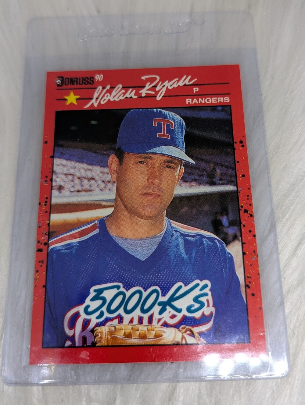 1990 Donruss 5000K Nolan Ryan #659 ERROR Card No Period after Inc.